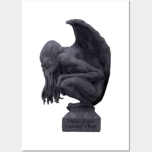 Cthulhu sculpture Posters and Art